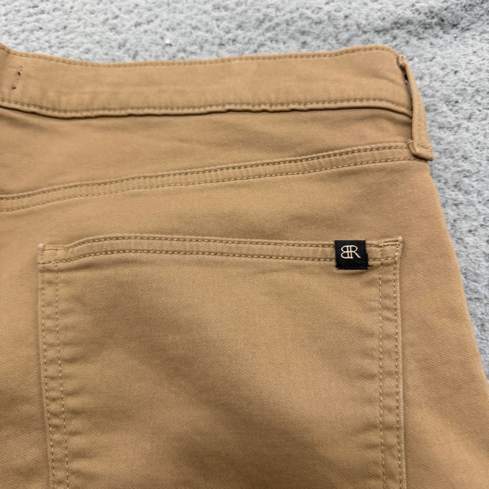 Banana Republic Twill Pants Mens 36x32 Tan 5-Pocket Straight Leg Stretch Khaki - Picture 3 of 12